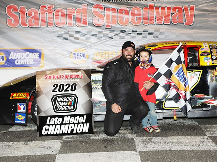 Adam Gray claimed his third Stafford Motor Speedway late model championship this year.