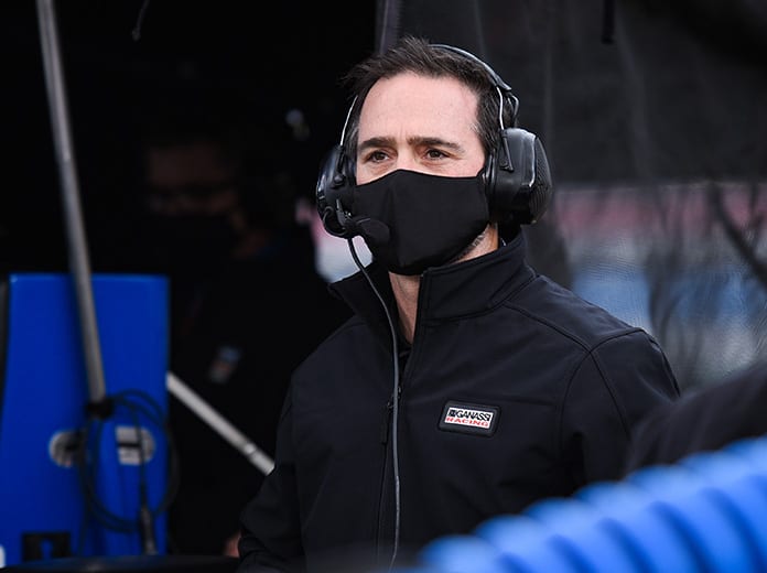 Jimmie Johnson continued his transition to the NTT IndyCar Series with a test Monday at Barber Motorsports Park. (IndyCar Photo)