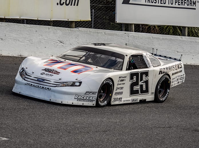 Bubba Pollard earned his first victory in the Florida Governor's Cup race Sunday at New Smyrna Speedway. (Jason Reasin Photo)