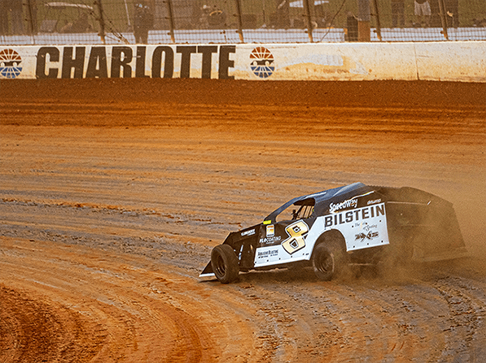 Kyle Strickler won the UMP Modified portion of the World Short Track Championship on Saturday at The Dirt Track at Charlotte. (Michael Boggs Photo)
