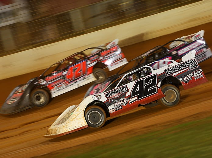 Eight classes, headlined by the super late model division, will take part in the inaugural Bristol Dirt Nationals. (Adam Fenwick Photo)