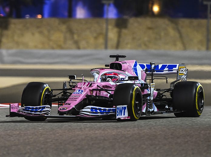 Sergio Perez raced to his first Formula One victory in Sunday's Sakhir Grand Prix. (Racing Point Photo)