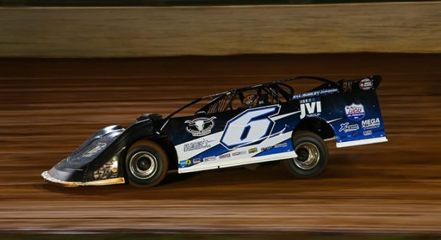 Kyle Larson, shown at The Dirt Track at Charlotte, won Saturday's Lucas Oil late model feature at Florida's All-Tech Raceway. (Adam Fenwick photo)