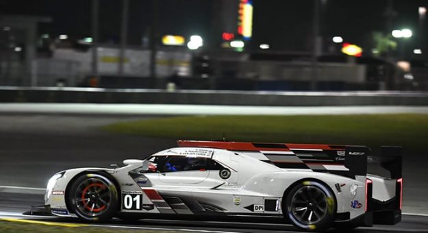 The No. 01 Chip Ganassi Racing Cadillac DPi was leading the Rolex 24 after 16 hours of competition. (IMSA Photo)