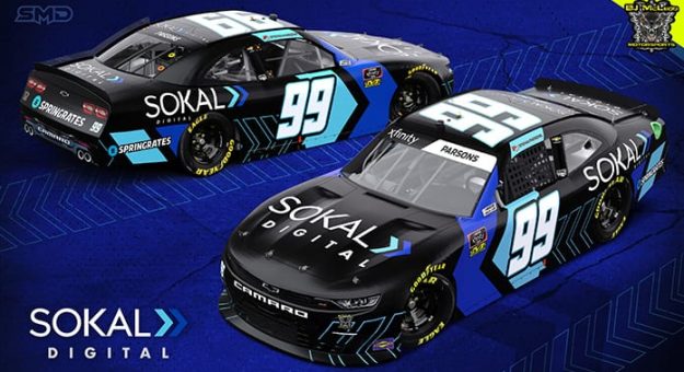 Sokal Media Group will sponsor Stefan Parsons during the NASCAR Xfinity Series opener at Daytona Int'l Speedway.