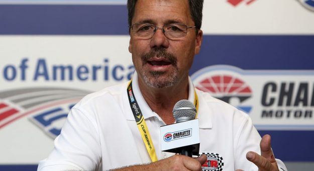 11 October 2013 - Ernie Irvan during media availability at Charlotte Motor Speedway. (HHP/Christa L Thomas)