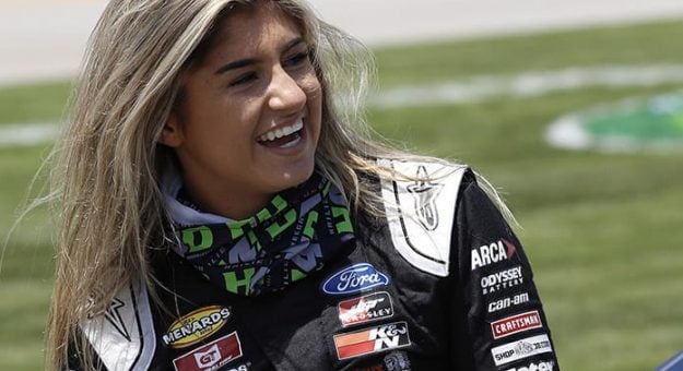 Hailie Deegan will lean on a pair of veteran voices to help guide her during her rookie NASCAR Camping World Truck Series season. (HHP/Harold Hinson Photo)