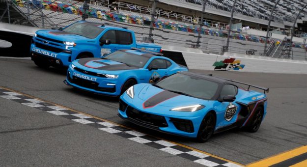 Chevrolet vehicles will pace all three NASCAR events at Daytona Int'l Speedway this week.