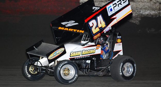 Danny Martin Jr. raced to victory on opening night of the King of the 360s. (David Sink Photo)