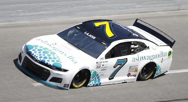 Starting 16th in his fifth Daytona 500, Corey LaJoie in the No. 7 Spire Motorsports Chevrolet. (HHP/Harold Hinson Photo)
