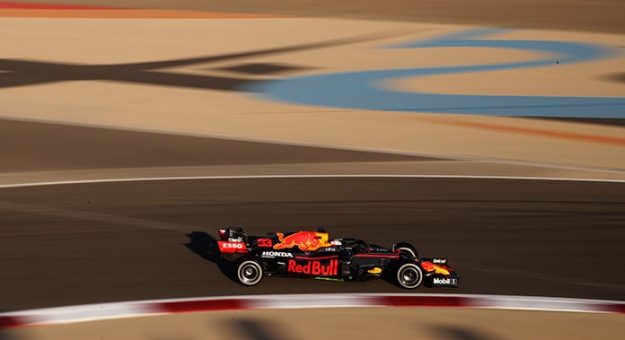 BAHRAIN, BAHRAIN - MARCH 14: Max Verstappen of the Netherlands driving the (33) Red Bull Racing RB16B Honda on track during Day Three of F1 Testing at Bahrain International Circuit on March 14, 2021 in Bahrain, Bahrain. (Photo by Joe Portlock/Getty Images) // Getty Images / Red Bull Content Pool  // SI202103140263 // Usage for editorial use only // | Getty Images