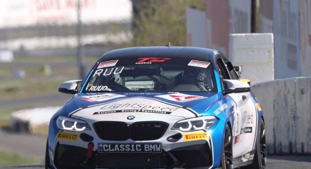 Jacob Ruud powered to victory in Saturday's TC America race at Sonoma Raceway.