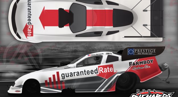 Guaranteed Rate will sponsor Paul Richards Racing in multiple NHRA Camping World Drag Racing Series events this year.