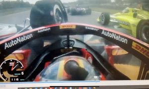 Ryan Hunter-Reay's in-car camera footage showed just how close he came to disaster last weekend at Barber Motorsports Park. (Andretti Autosport Photo)
