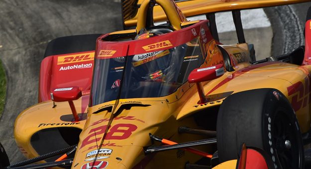 Ryan Hunter-Reay escaped serious injury last week at Barber Motorsports Park thanks largely to the Aeroscreen. (IndyCar Photo)