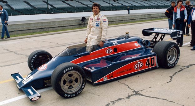 Mario Andretti at Indianapolis Motor Speedway in 1981. (IMS Archives Photo)