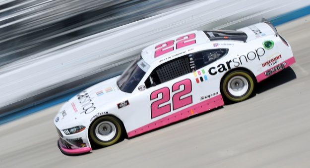 DOVER, DELAWARE - MAY 15: Austin Cindric, driver of the #22 Car Shop Ford, races during the NASCAR Xfinity Series Drydene 200 race at Dover International Speedway on May 15, 2021 in Dover, Delaware. (Photo by Sean Gardner/Getty Images) | Getty Images