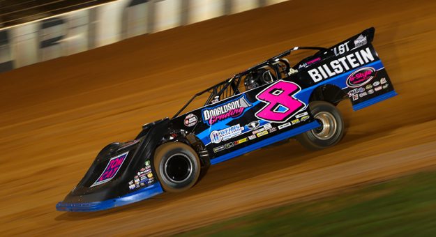Kyle Strickler, shown here last November, will drive a Scott Bloomquist Racing entry this weekend at Port Royal Speedway. (Adam Fenwick Photo)