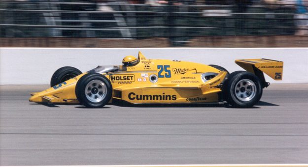 Al Unser in action during the 1987 Indianapolis 500. (IMS Archives Photo)