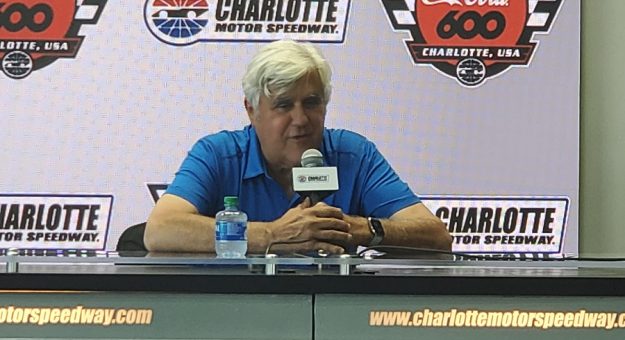 2021 Cup Series Charlotte Jay Leno Press Conference Candid Jacob Seelman Photo
