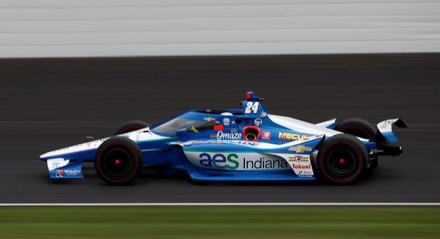 Sage Karam raced from 31st to seventh during Sunday's Indianapolis 500. (IndyCar Photo)