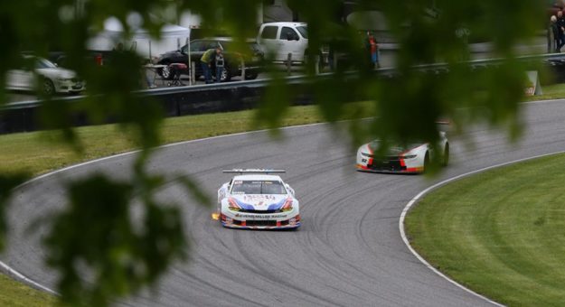 Mike Skeen overcame an early incident to win Monday's Trans-Am Series TA2 event at Lime Rock Park.