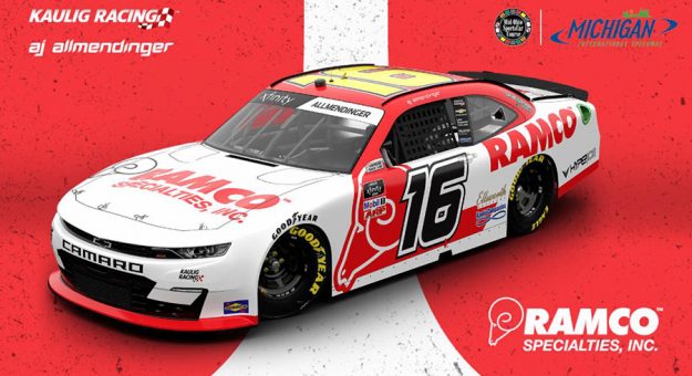 Ramco Specialties will sponsor A.J. Allmendinger this weekend at the Mid-Ohio Sports Car Course.