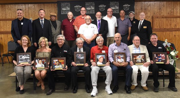 The National Sprint Car Hall of Fame welcomed its 31st class on Saturday in Knoxville, Iowa. (Paul Arch Photo)