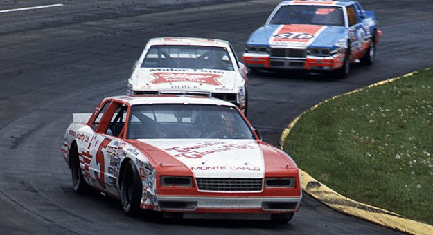 Geoff Bodine (5), shown here in 1984 at Martinsville Speedway, won the last NASCAR Cup Series race at Nashville Fairgrounds Speedway on July 14, 1984. (NASCAR Photo)