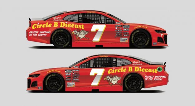 Spire Motorsports, Corey LaJoie and Circle B Diecast have united for a throwback scheme honoring the film Stroker Ace.