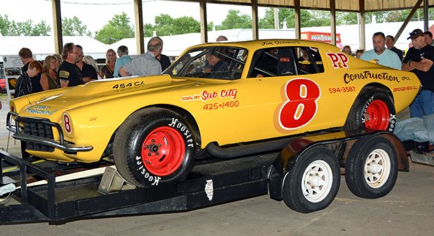 Jim O’Connor's restored No.8 race car was unveiled Friday at Kankakee County Speedway. (Stan Kalwasinski Photo)
