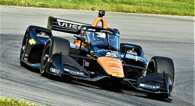 Pato O'Ward turned the fastest lap in NTT IndyCar Series practice Saturday at the Mid-Ohio Sports Car Course. (Al Steinberg Photo)