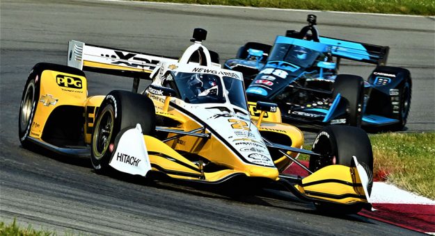 Josef Newgarden claimed the pole for the NTT IndyCar Series race at the Mid-Ohio Sports Car Course. (Al Steinberg Photo)