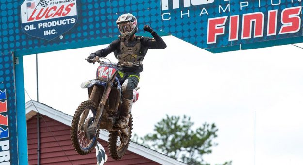 Dylan Ferrandis soared to another Lucas Oil Pro Motocross victory Saturday afternoon. (Align Media Photo)