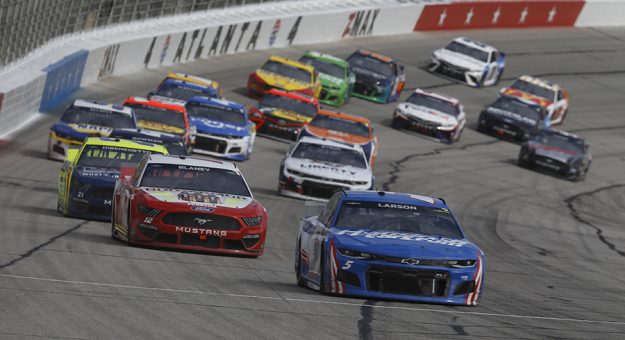 Drivers in the NASCAR Cup Series are frustrated that they weren't consulted prior to the announcement of plans to repave and reprofile Atlanta Motor Speedway. (HHP/Chris Owens Photo)