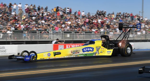 Brittany Force topped the qualifying charts in Top Fuel at Sonoma Raceway. (NHRA Photo)
