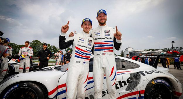 Cooper MacNeil and Matt Campbell topped the GT Le Mans portion of Sunday's IMSA WeatherTech SportsCar Championship race at Road America. (IMSA Photo)