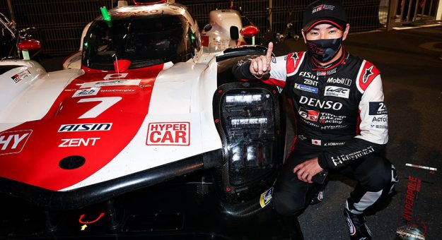 Kamui Kobayashi secured the pole for the 24 Hours of Le Mans. (Toyota Photo)
