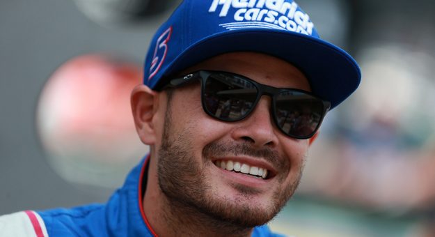 Kyle Larson will start from the pole Saturday night at Daytona Int'l Speedway. (Sean Gardner/Getty Images Photo)