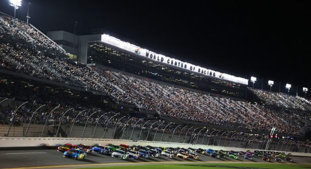 DAYTONA BEACH, FLORIDA - AUGUST 28: A general view of racing during the NASCAR Cup Series Coke Zero Sugar 400 at Daytona International Speedway on August 28, 2021 in Daytona Beach, Florida. (Photo by Jared C. Tilton/Getty Images) | Getty Images