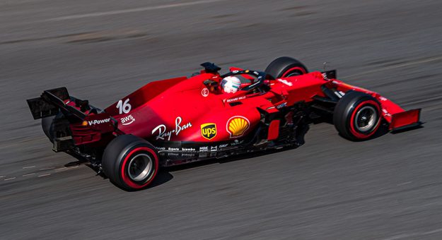 Charles Leclerc set the pace during Formula 1 practice Friday at Circuit Zandvoort. (Ferrari Photo)
