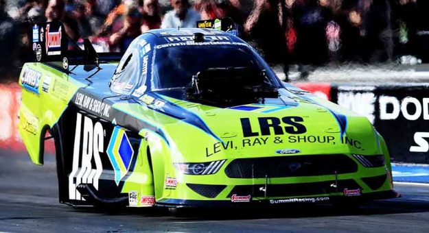 Tim Wilkerson raced to his first Funny Car victory in more than five years during the U.S. Nationals on Sunday. (Kent Steele Photo)