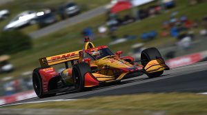 Ryan Hunter-Reay at speed. (IndyCar Photo)