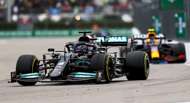 Lewis Hamilton (44) scored his 100th Grand Prix victory Sunday in Russia. (LAT Images Photo)