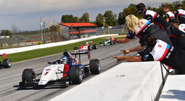 Christian Rasmussen was the winner of Saturday's Indy Pro 2000 event at the Mid-Ohio Sports Car Course.