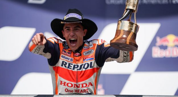 Marc Marquez won his second MotoGP race of the season Sunday at Circuit of the Americas. (Honda Photo)