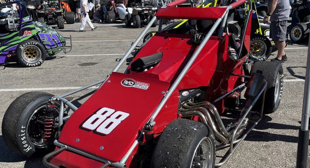 Nathan Byrd turned in a strong performance at Meridian Speedway in a focus midget.