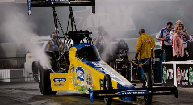 Brittany Force topped NHRA Top Fuel qualifying Friday at Bristol Dragway. (Lucas Priamo Photo)