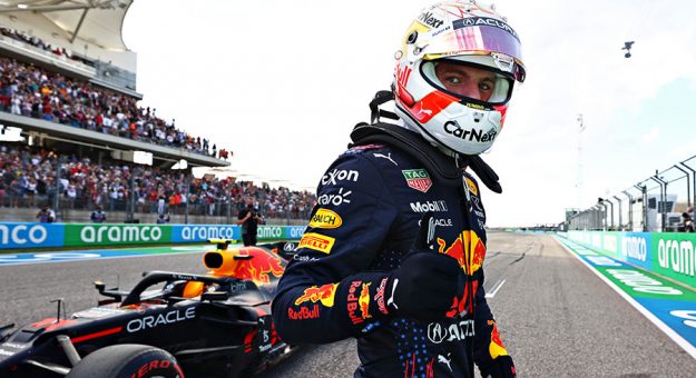 Max Verstappen claimed the pole for the United States Grand Prix Saturday. (Mark Thompson/Getty Images Photo)