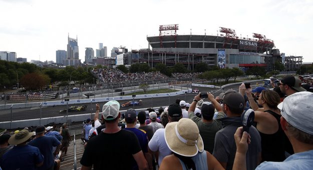 Fans take in the action during the IndyCar Grand Prix of Nashville. (IndyCar Photo)